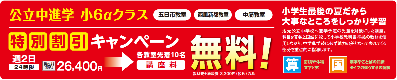 夏期アルファ